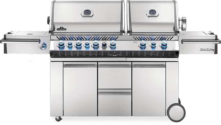NAPOLEON BBQ PRO825RSBINSS3 Prestige PRO 825 RSBI with Power Side Burner, Infrared Rear & Bottom Burners , Stainless Steel , Natural Gas