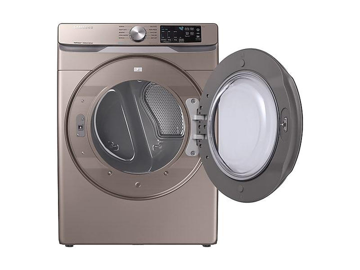 SAMSUNG DVE45R6100C 7.5 cu. ft. Electric Dryer with Steam Sanitize+ in Champagne