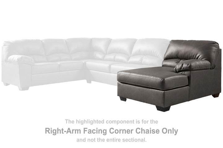 ASHLEY FURNITURE 2560117 Aberton Right-arm Facing Corner Chaise