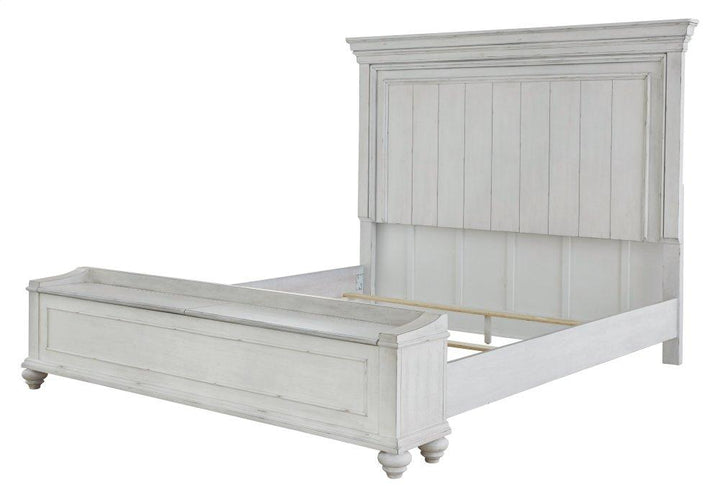 ASHLEY FURNITURE B777B12 Kanwyn California King Panel Bed With Storage Bench