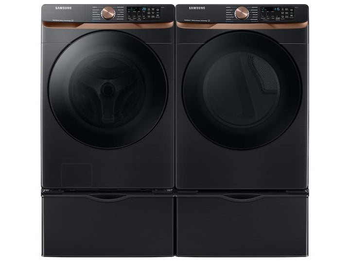 SAMSUNG DVE50BG8300VA3 7.5 cu. ft. Smart Electric Dryer with Steam Sanitize+ and Sensor Dry in Brushed Black