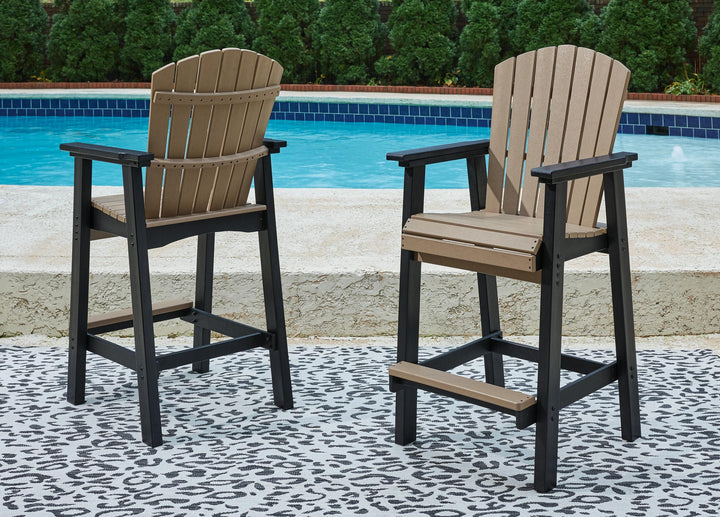 ASHLEY FURNITURE PKG009512 Outdoor Bar Table and 2 Barstools