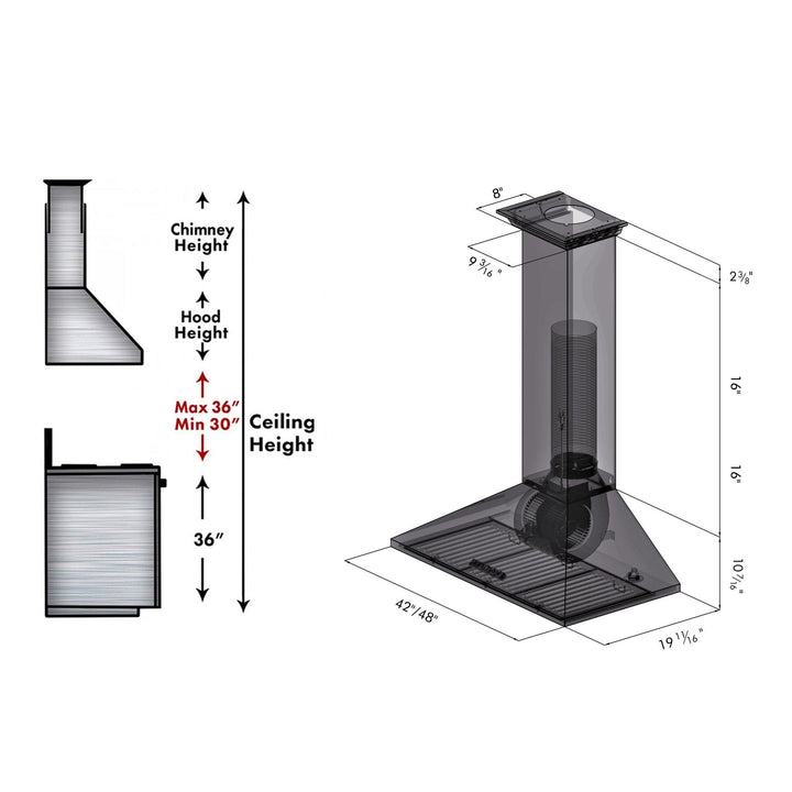 ZLINE KITCHEN AND BATH KL2CRN30 ZLINE Convertible Vent Wall Mount Range Hood in Stainless Steel with Crown Molding Size: 30 Inch