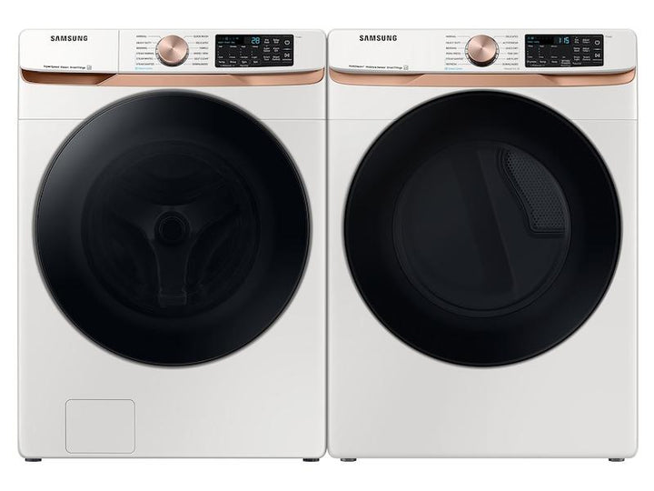 SAMSUNG DVE50BG8300EA3 7.5 cu. ft. Smart Electric Dryer with Steam Sanitize+ and Sensor Dry in Ivory