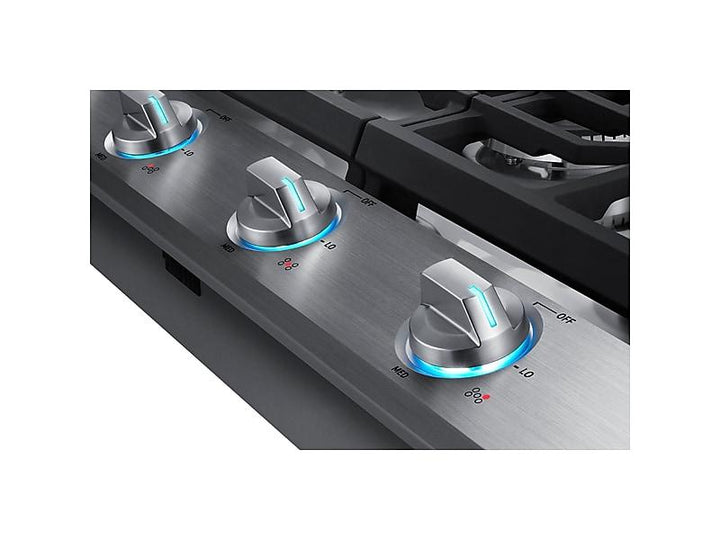 SAMSUNG NA36N6555TS 36" Smart Gas Cooktop with Illuminated Knobs in Stainless Steel