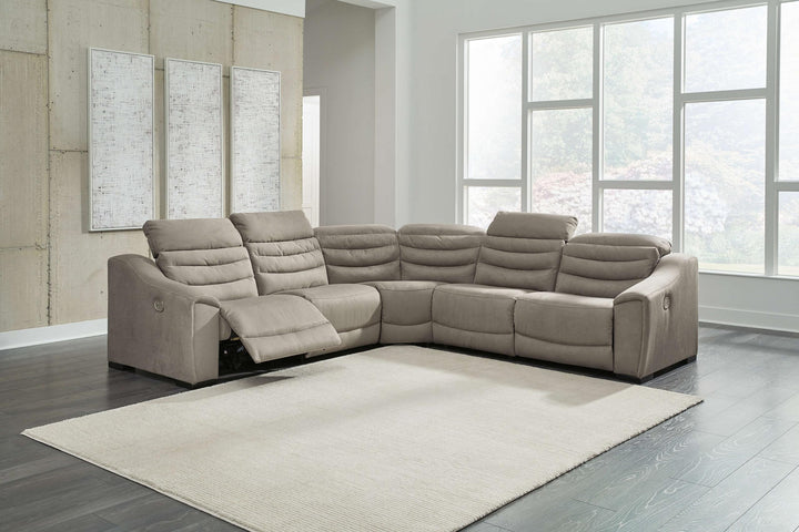 ASHLEY FURNITURE 58504S7 Next-gen Gaucho 5-piece Power Reclining Sectional