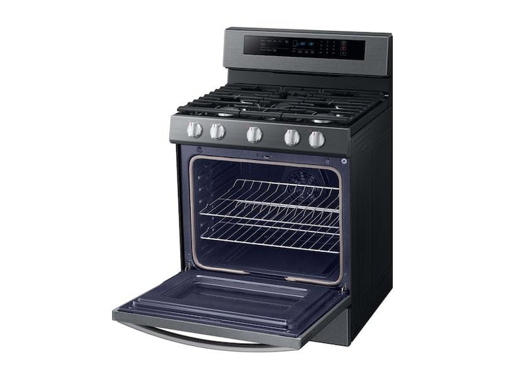 SAMSUNG NX58R6631SG 5.8 cu. ft. Freestanding Gas Range with True Convection in Black Stainless Steel