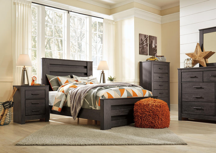 ASHLEY FURNITURE PKG004020 Full Panel Bed With Mirrored Dresser and Chest