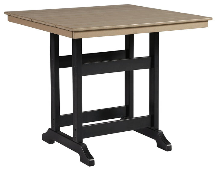 ASHLEY FURNITURE PKG014563 Outdoor Counter Height Dining Table and 2 Barstools