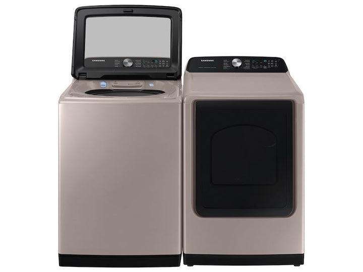 SAMSUNG DVE52A5500C 7.4 cu. ft. Smart Electric Dryer with Steam Sanitize+ in Champagne