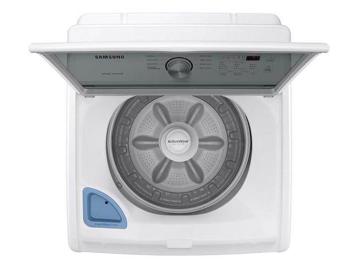 SAMSUNG WA44A3205AW 4.4 cu. ft. Top Load Washer with ActiveWave TM Agitator and Soft-Close Lid in White