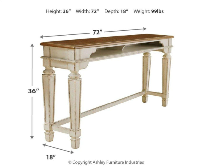ASHLEY FURNITURE PKG008186 Counter Height Dining Table and 3 Barstools