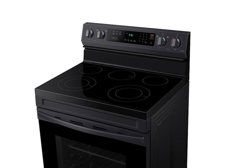 SAMSUNG NE63A6311SG 6.3 cu. ft. Smart Freestanding Electric Range with Rapid Boil TM & Self Clean in Black Stainless Steel