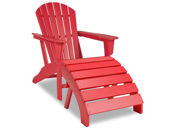 ASHLEY FURNITURE PKG013802 Outdoor Adirondack Chair and Ottoman