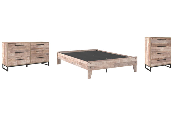 ASHLEY FURNITURE PKG009209 Full Platform Bed With Dresser and Chest