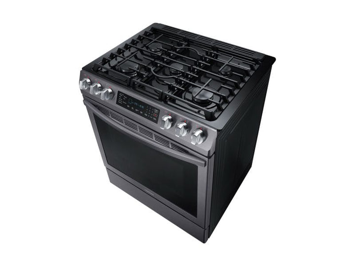 SAMSUNG NX58R9421SG 5.8 cu. ft. Slide-in Gas Range with Convection in Black Stainless Steel