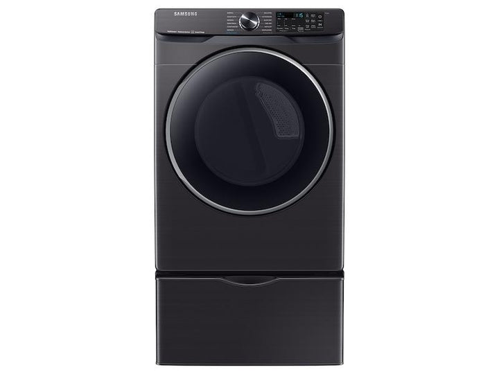 SAMSUNG DVG50A8500V 7.5 cu. ft. Smart Gas Dryer with Steam Sanitize+ in Brushed Black