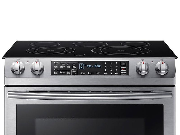 SAMSUNG NE58K9430SS 5.8 cu. ft. Slide-in Electric Range in Stainless Steel