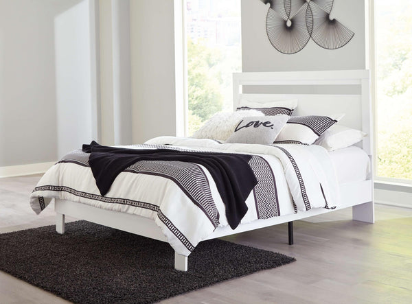 ASHLEY FURNITURE EB3477B2 Flannia Queen Panel Platform Bed