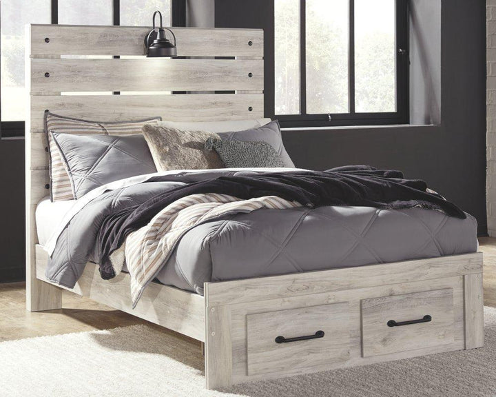 ASHLEY FURNITURE PKG003050 Full Panel Bed With 2 Storage Drawers With Mirrored Dresser