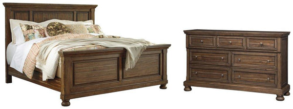 ASHLEY FURNITURE PKG006432 King Panel Bed With Dresser