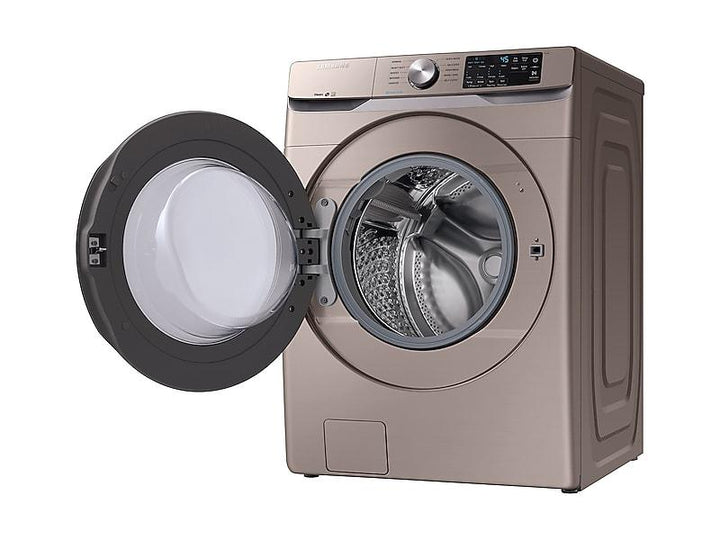 SAMSUNG WF45R6100AC 4.5 cu. ft. Front Load Washer with Steam in Champagne