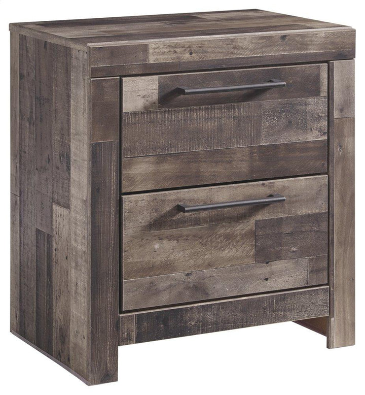 ASHLEY FURNITURE PKG003436 Queen Panel Bed With 6 Storage Drawers With Mirrored Dresser and 2 Nightstands