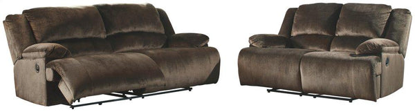 ASHLEY FURNITURE 36504U6 Clonmel Reclining Sofa and Loveseat