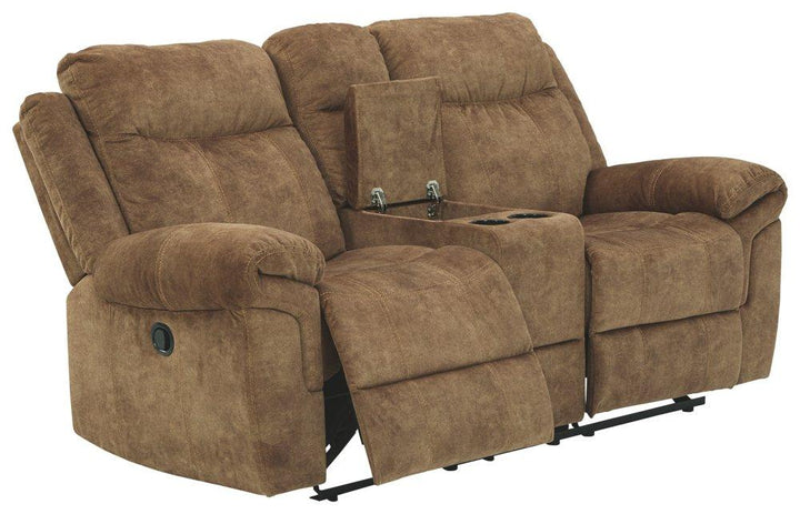 ASHLEY FURNITURE 8230494 Huddle-up Glider Reclining Loveseat With Console