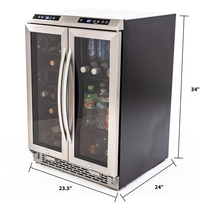 AVANTI WBV19DZ 19 Bottle / 66 Can Dual-Zone Wine & Beverage Center