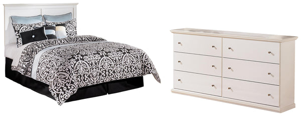 ASHLEY FURNITURE PKG002731 Queen/full Panel Headboard With Mirrored Dresser