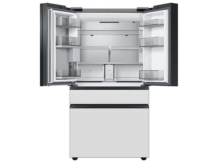 SAMSUNG RF29BB860012AA Bespoke 4-Door French Door Refrigerator 29 cu. ft. with Beverage Center TM in White Glass