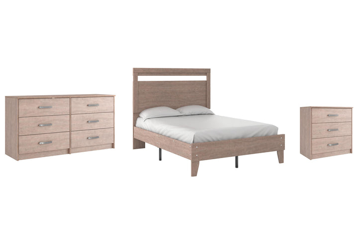 ASHLEY FURNITURE PKG009262 Full Platform Bed With Dresser and Chest