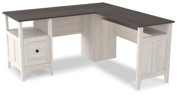 ASHLEY FURNITURE H287H1 Dorrinson 2-piece Home Office Desk