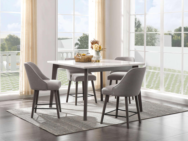 ASHLEY FURNITURE PKG014028 Counter Height Dining Table and 4 Barstools