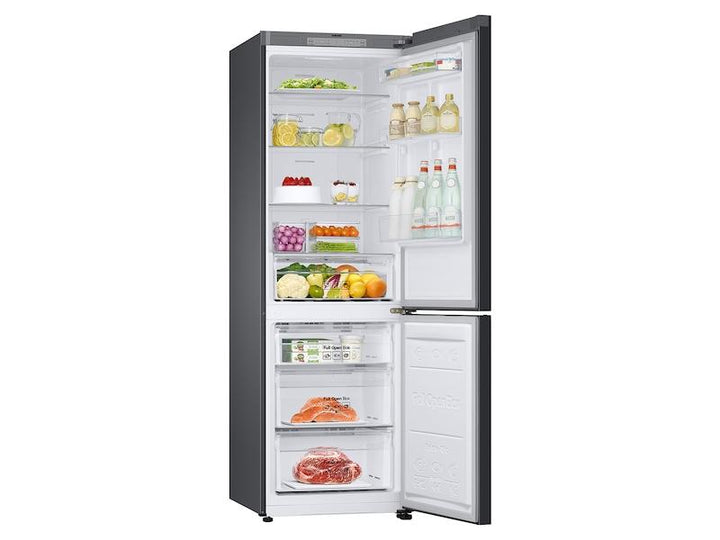 SAMSUNG RB12A300635 12.0 cu. Ft. Bespoke Bottom Freezer Refrigerator with Flexible Design in White Glass