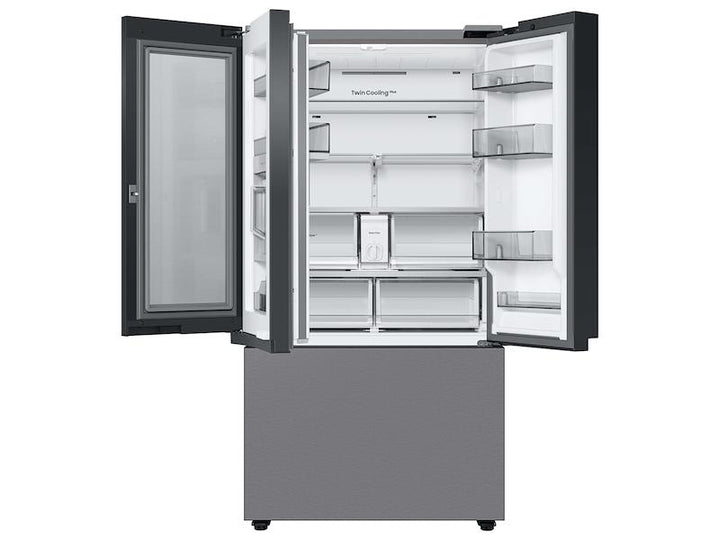 SAMSUNG RF24BB6600QLAA Bespoke 3-Door French Door Refrigerator 24 cu. ft. with Beverage Center TM in Stainless Steel