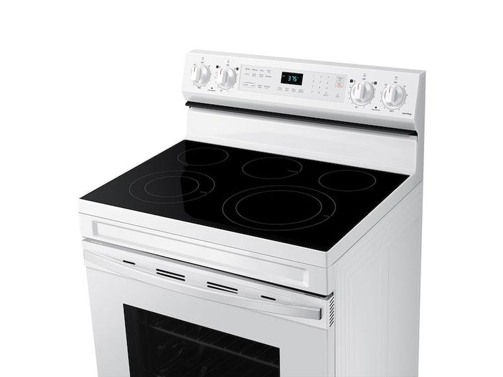 SAMSUNG NE63A6511SW 6.3 cu. ft. Smart Freestanding Electric Range with No-Preheat Air Fry & Convection in White