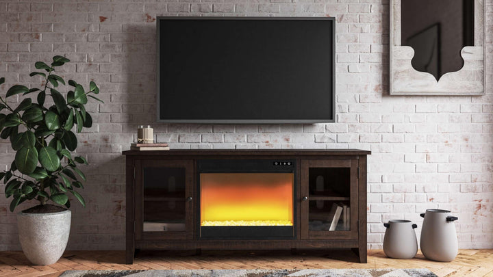 ASHLEY FURNITURE W283W2 Camiburg 60" TV Stand With Electric Fireplace