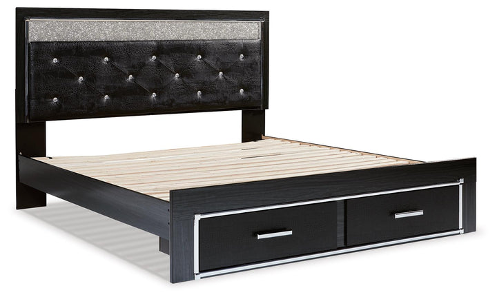 ASHLEY FURNITURE B1420B26 Kaydell King Upholstered Panel Storage Platform Bed