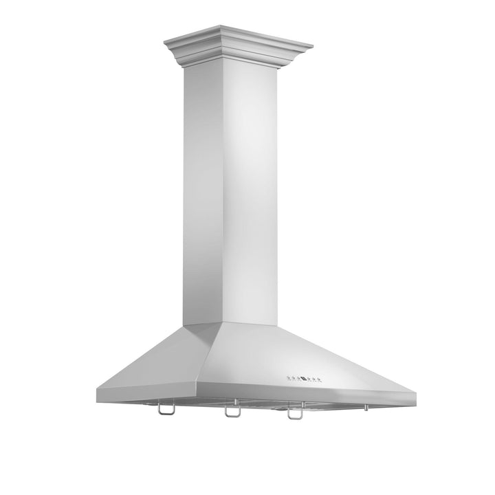 ZLINE KITCHEN AND BATH KL2CRN30 ZLINE Convertible Vent Wall Mount Range Hood in Stainless Steel with Crown Molding Size: 30 Inch