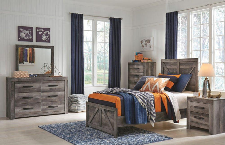 ASHLEY FURNITURE B440B16 Wynnlow Twin Crossbuck Panel Bed
