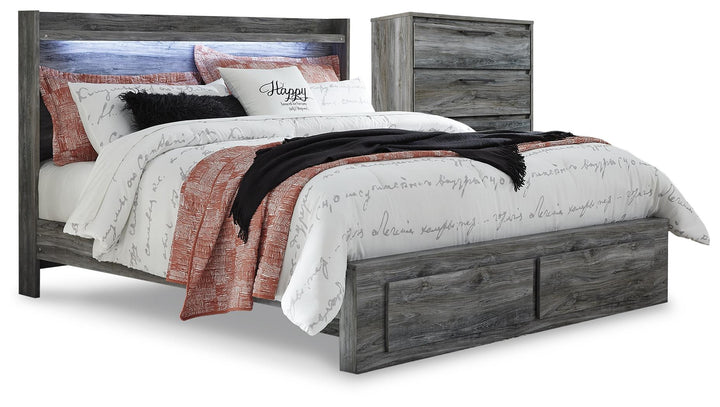 ASHLEY FURNITURE PKG014040 King Panel Bed With 2 Storage Drawers and Chest