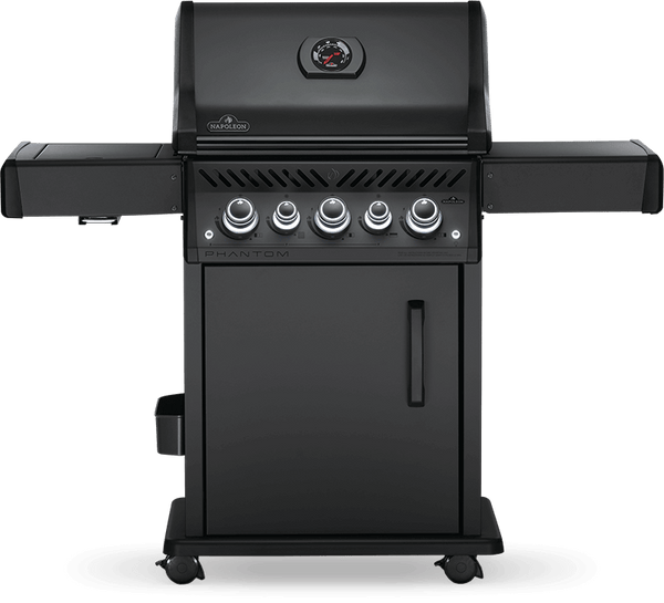 NAPOLEON BBQ RSE425RSIBPMK1PHM Phantom Rogue SE 425 RSIB with Infrared Side and Rear Burners , Matte/Matt Black , Propane