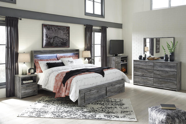 ASHLEY FURNITURE PKG007539 King Panel Bed With 2 Storage Drawers With Dresser