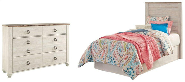 ASHLEY FURNITURE PKG004278 Twin Panel Headboard With Dresser