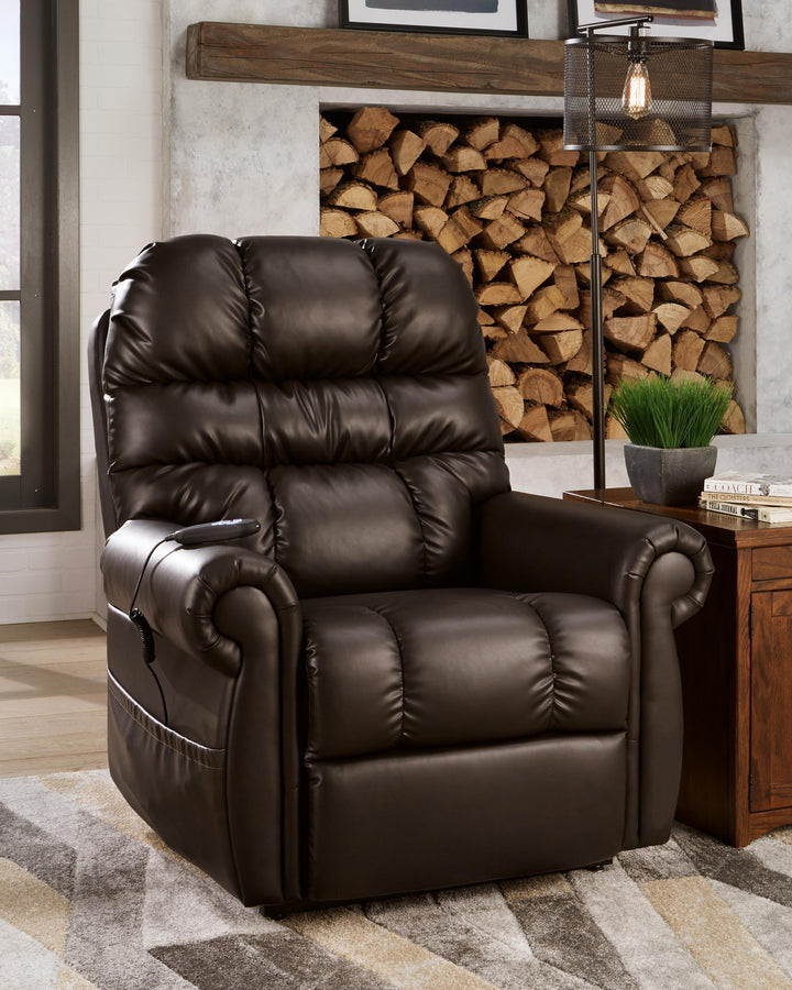 ASHLEY FURNITURE 7550812 Mopton Power Lift Recliner