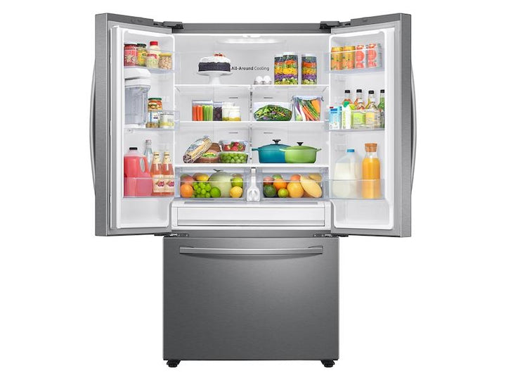 SAMSUNG RF28T5021SR 28 cu. ft. Large Capacity 3-Door French Door Refrigerator with AutoFill Water Pitcher in Stainless Steel