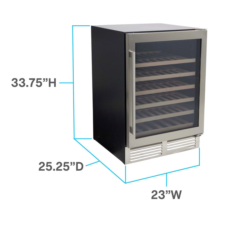 AVANTI WCD52SZ3S 51 Bottle DESIGNER Series Wine Cooler