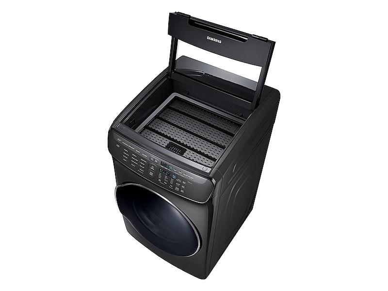 SAMSUNG DVE55M9600V 7.5 cu. ft. Smart Electric Dryer with FlexDry TM in Black Stainless Steel